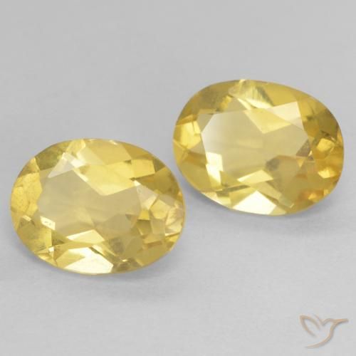 Gemme di Berillo Giallo chiaro naturale da 2.20 ct, Ovale, VVS-VS