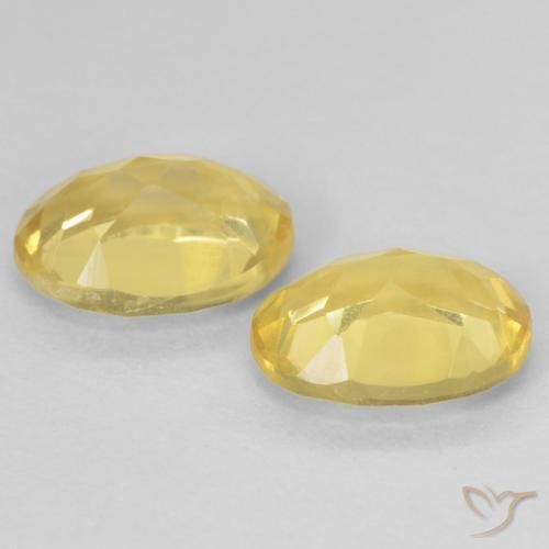 Gemme di Berillo Giallo chiaro naturale da 2.20 ct, Ovale, VVS-VS