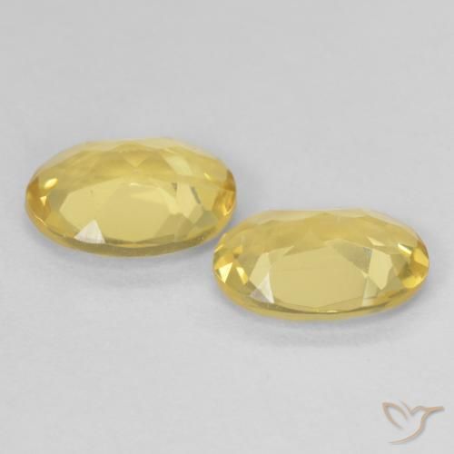 Gemme di Berillo Giallo dorato chiaro naturale da 2.00 ct, Ovale, VVS-VS