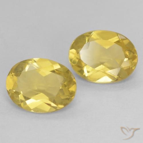 Gemme di Berillo Giallo chiaro naturale da 2.30 ct, Ovale, VVS-VS