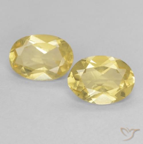 1.26ctw Naturale Giallo chiaro Berillo, Ovale, VVS-VS