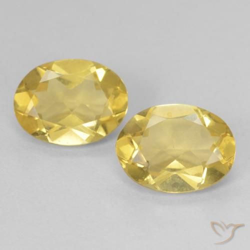 2.35ctw Naturale Oro chiaro Berillo, Ovale, VVS-VS
