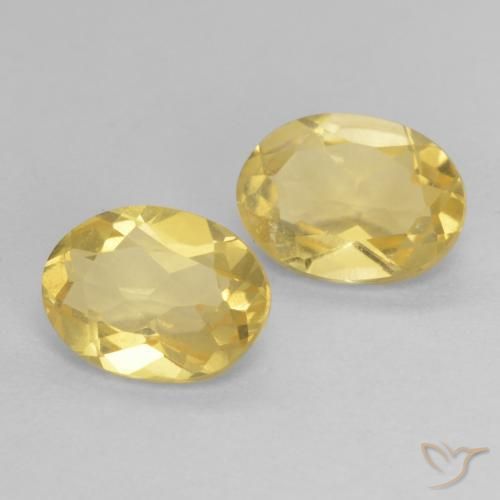 Gemme di Berillo Giallo chiaro naturale da 2.23 ct, Ovale, VS