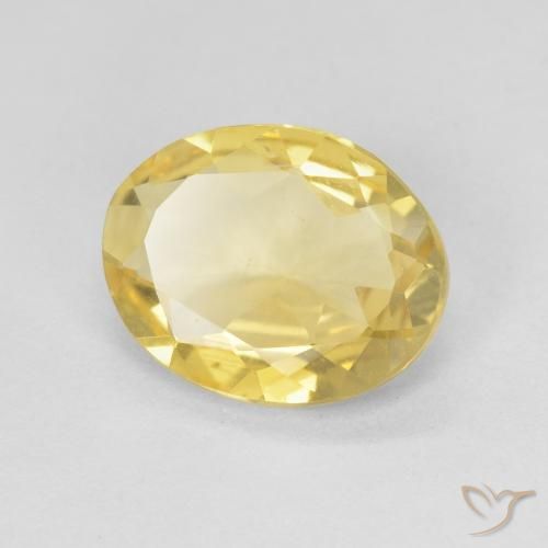 Berillo Oro chiaro naturale da 1.73 ct, Ovale, VVS-VS