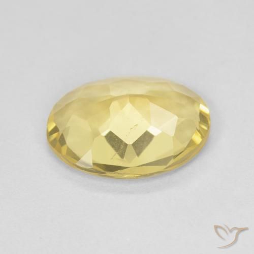 Berillo Oro chiaro naturale da 1.73 ct, Ovale, VVS-VS