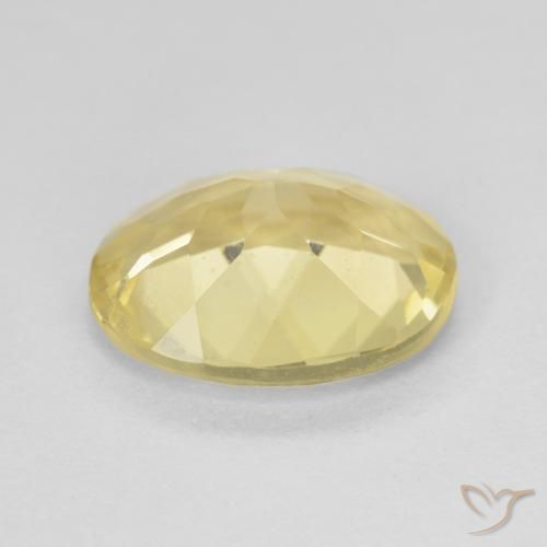 Berillo Giallo chiaro naturale da 2.39 ct, Ovale, VVS-VS