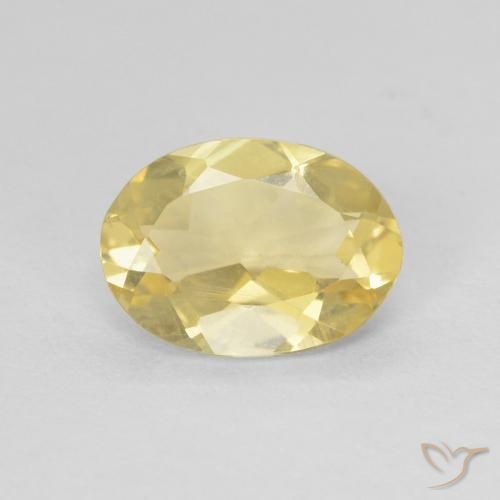 1.46ct Naturale Giallo dorato chiaro Berillo, Ovale, VVS-VS