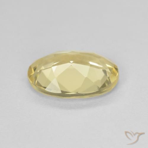 Berillo Giallo dorato chiaro naturale da 1.50 ct, Ovale, VVS-VS