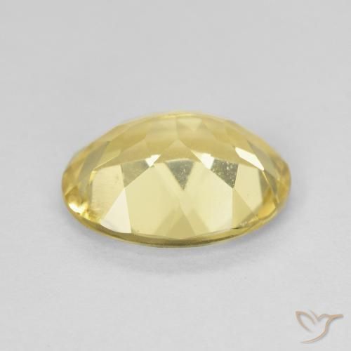 Berillo Giallo dorato chiaro naturale da 2.15 ct, Ovale, VVS-VS