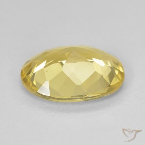 Berillo Giallo chiaro naturale da 2.38 ct, Ovale, VVS-VS