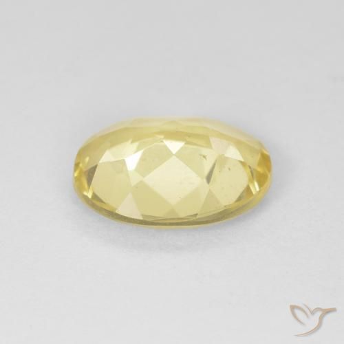 Berillo Giallo Digione molto chiaro naturale da 1.33 ct, Ovale, VS