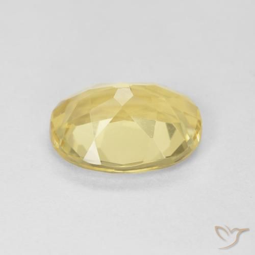 Berillo Giallo chiaro naturale da 1.72 ct, Ovale, VS