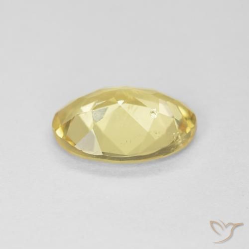 Berillo Giallo terroso naturale da 1.26 ct, Ovale, VS