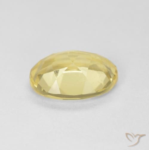 Berillo Giallo pallido naturale da 1.60 ct, Ovale, VS