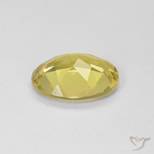 Berillo Giallo morbido naturale da 1.34 ct, Ovale, VS