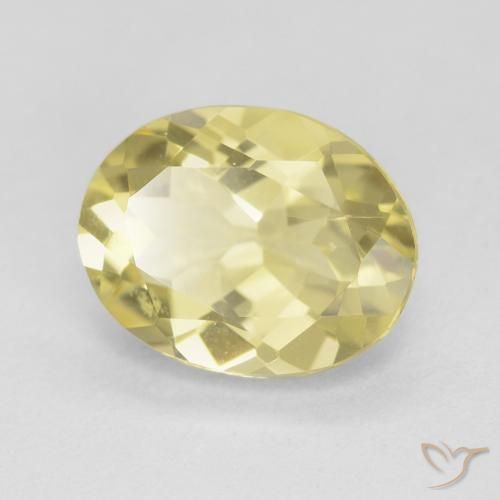 Berillo Giallo Digione molto chiaro naturale da 2.37 ct, Ovale, VS