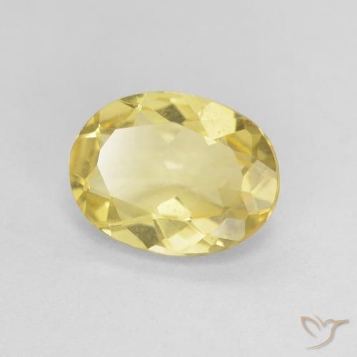 Berillo Giallo chiaro naturale da 1.45 ct, Ovale, VS