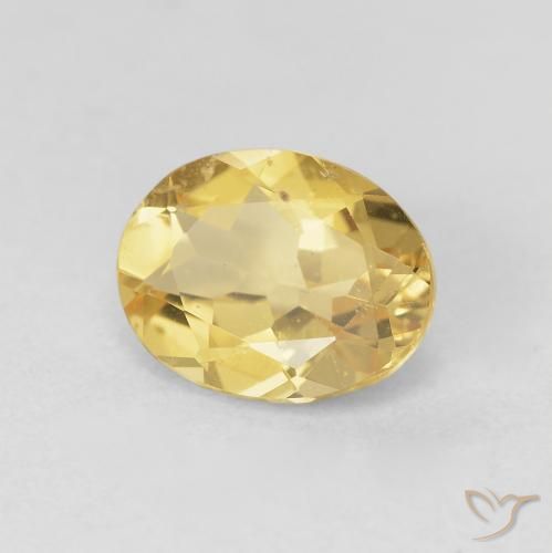Berillo Bombo Giallo naturale da 1.59 ct, Ovale, VS