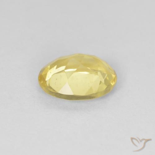 Berillo Giallo Digione molto chiaro naturale da 1.07 ct, Ovale, VS