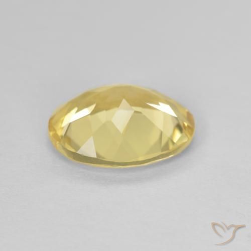Berillo Giallo chiaro naturale da 1.84 ct, Ovale, VVS
