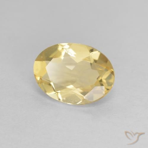 Berillo Oro chiaro naturale da 1.49 ct, Ovale, VVS