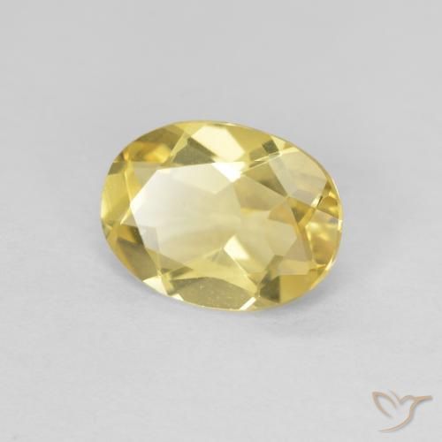 Berillo Oro chiaro naturale da 1.53 ct, Ovale, VVS