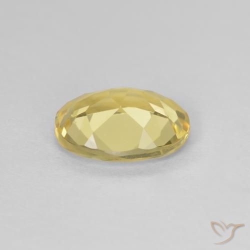 Berillo Oro chiaro naturale da 1.53 ct, Ovale, VVS