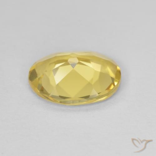 Berillo Giallo dorato chiaro naturale da 1.70 ct, Ovale, VVS