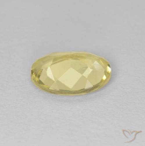 Berillo Giallo chiaro naturale da 1.41 ct, Ovale, VVS