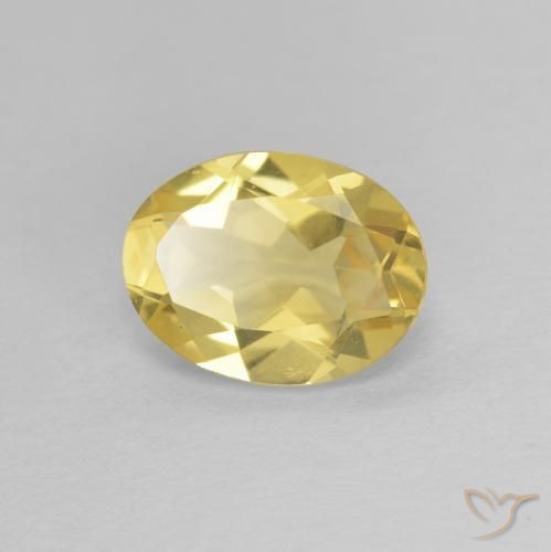 Berillo Oro chiaro naturale da 1.53 ct, Ovale, VVS