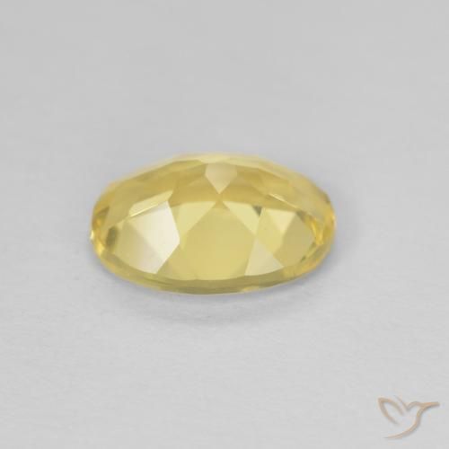 Berillo Oro chiaro naturale da 1.53 ct, Ovale, VVS