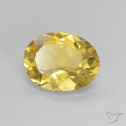 Berillo Giallo dorato chiaro naturale da 1.97 ct, Ovale, VVS