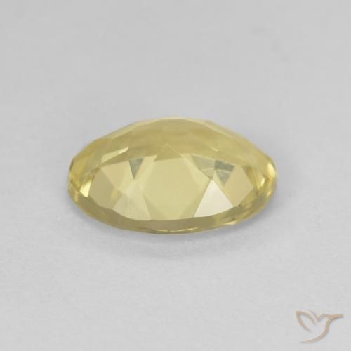 Berillo Giallo dorato chiaro naturale da 1.64 ct, Ovale, VVS