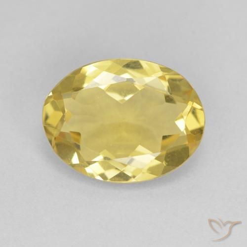 2.09ct Naturale Oro chiaro Berillo, Ovale, VVS