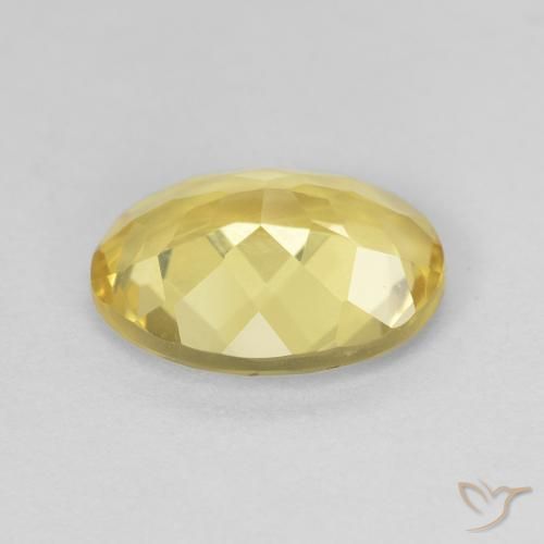 Berillo Oro chiaro naturale da 2.09 ct, Ovale, VVS