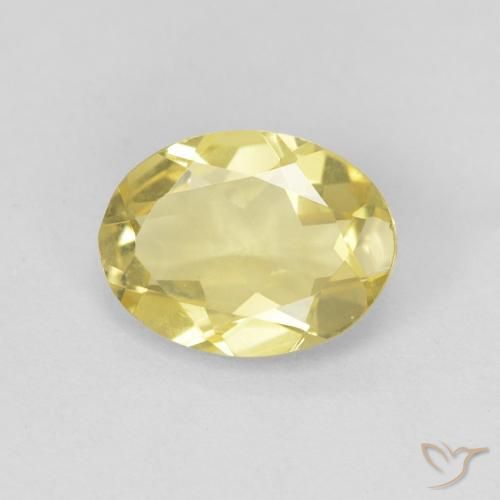 1.43ct Naturale Oro chiaro Berillo, Ovale, VVS