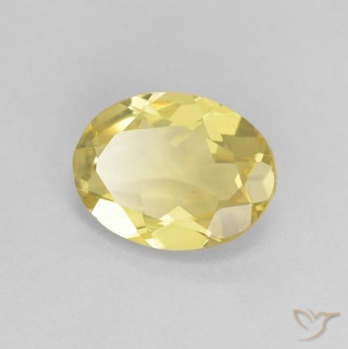 Berillo Oro chiaro naturale da 1.43 ct, Ovale, VVS