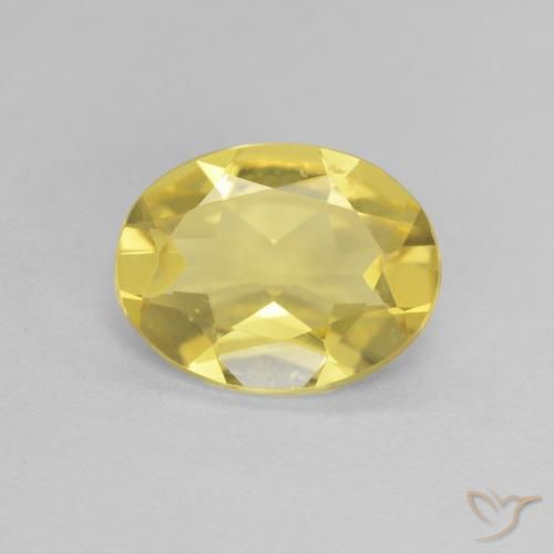 1.33ct Naturale Oro chiaro Berillo, Ovale, VVS