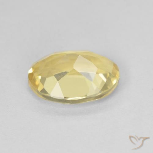 Berillo Giallo chiaro naturale da 1.70 ct, Ovale, VVS