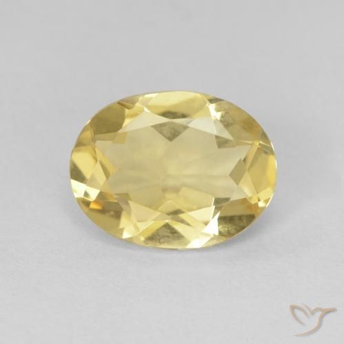 1.56ct Naturale Oro chiaro Berillo, Ovale, VVS