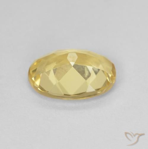 Berillo Oro chiaro naturale da 1.56 ct, Ovale, VVS