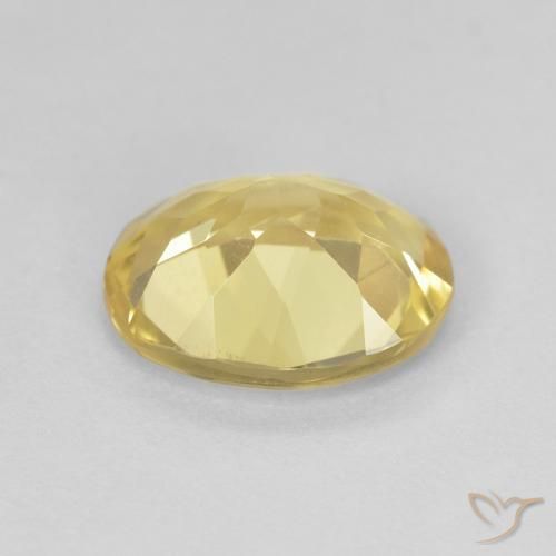 Berillo Giallo dorato chiaro naturale da 2.15 ct, Ovale, VVS