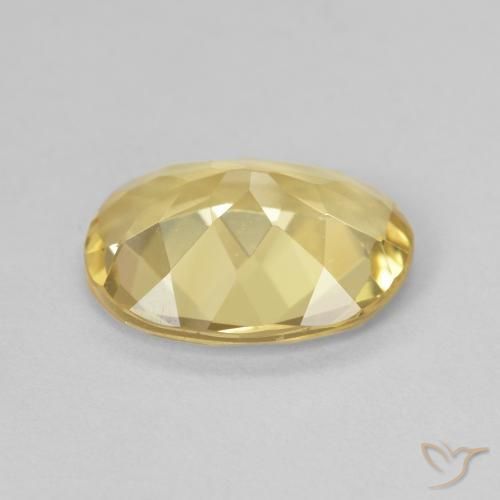 Berillo Giallo dorato chiaro naturale da 1.96 ct, Ovale, VVS