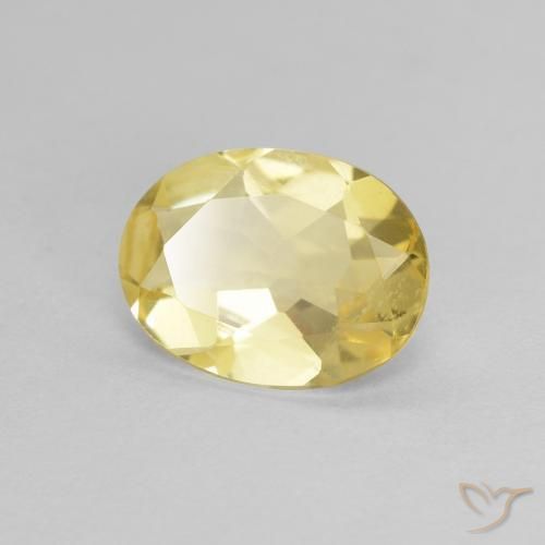 Berillo Oro chiaro naturale da 1.17 ct, Ovale, VVS