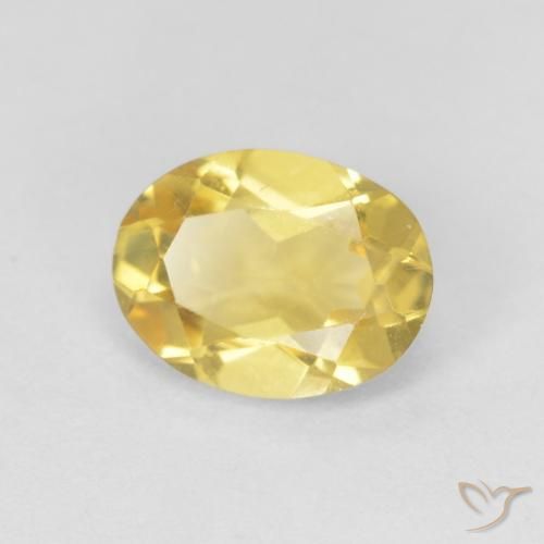 1.14ct Naturale Oro chiaro Berillo, Ovale, VVS-VS