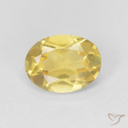 Berillo Oro chiaro naturale da 1.14 ct, Ovale, VVS-VS