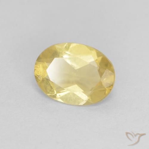 Berillo Oro chiaro naturale da 0.76 ct, Ovale, VS