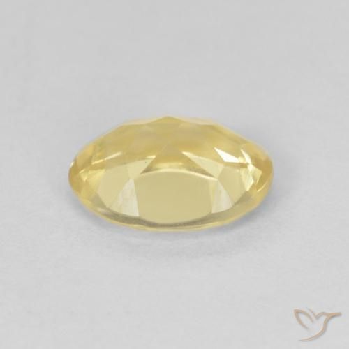 Berillo Giallo dorato chiaro naturale da 1.11 ct, Ovale, VS