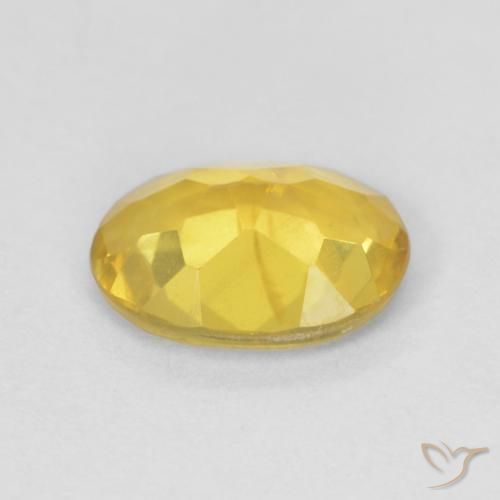 Berillo Giallo dorato chiaro naturale da 0.89 ct, Ovale, VS
