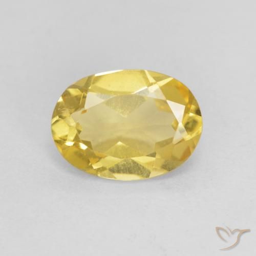 1.10ct Naturale Oro chiaro Berillo, Ovale, VS